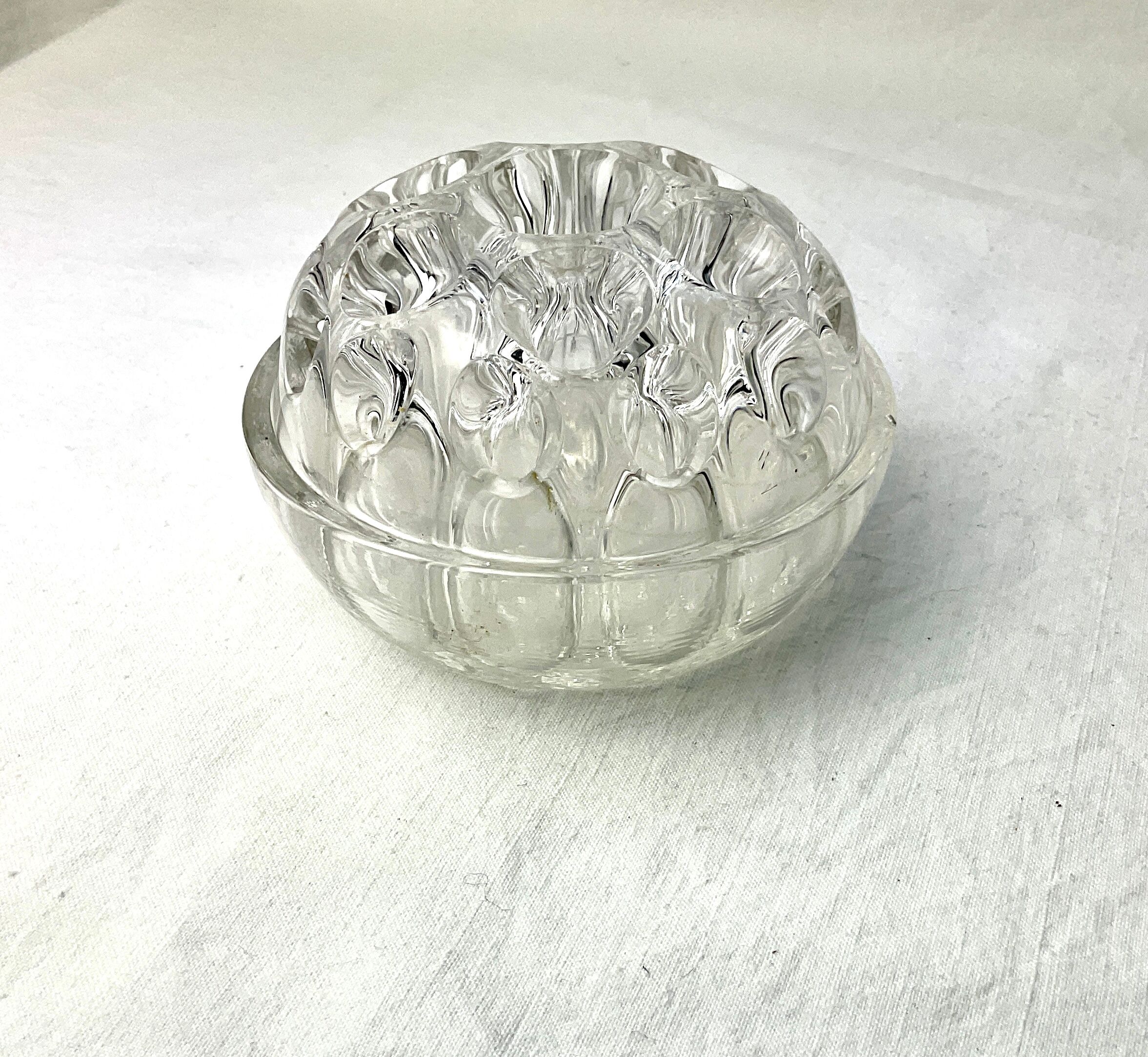 Vintage glass pencil holder
