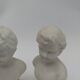 Bustes enfants en biscuit .Capodimonte. 9 cm .
