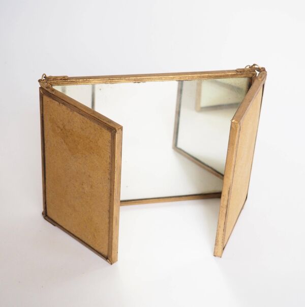 Miroir triptyque années 1900