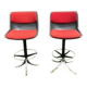Pair of Osvaldo Borsani Tecno bar stools `1970
