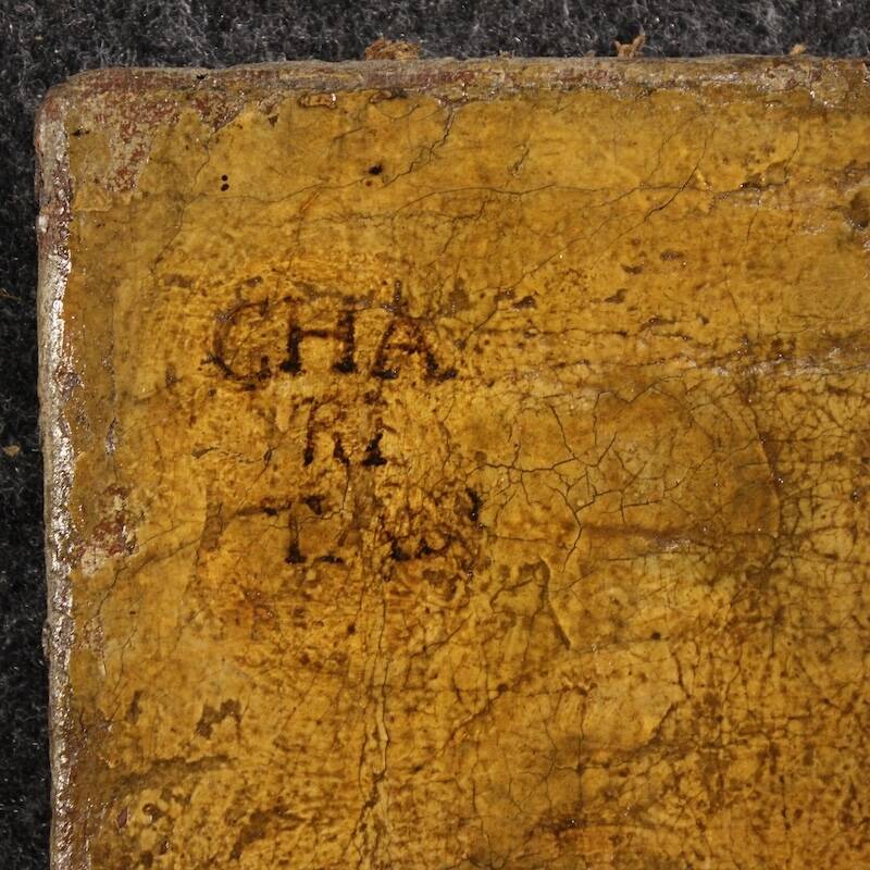 Antique Italian painting Saint Francis of Paola from the 17th century