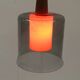 Danish glass and teak pendant 1958