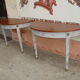 Pair of directoire mahogany style console