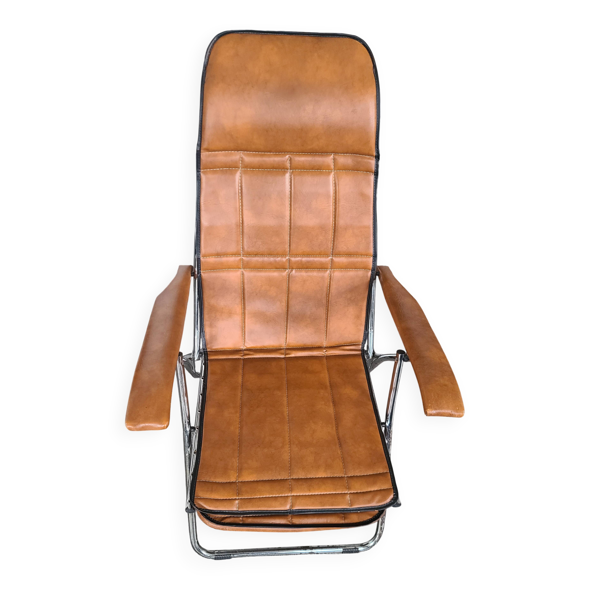 Maule Marga folding armchair, vintage Italian design, 70s