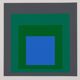 Josef ALBERS: Homage to the Square, Blue Look - Colour Screen Print