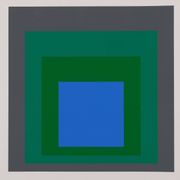 Josef ALBERS: Homage to the Square, Blue Look - Colour Screen Print