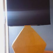 Vintage 50s cracked ceramic lamp