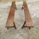 Paire de bancs de ferme 200 cm