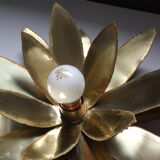 Vintage lotus flower wall lamp