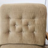 70s three seater sofa in beech