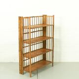 Bamboo Folding Campaign Shelves, France 1920s
