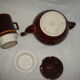 1940 brown ceramic teapot