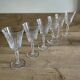 Lot de six verres à pied cristal Bayel