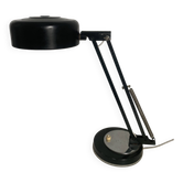 Lampe vintage 1950 industrielle type Jumo noire bureau - 35 cm
