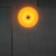 Large Mid Century Modern Italian Plexiglass and Brass Wall Lamp
