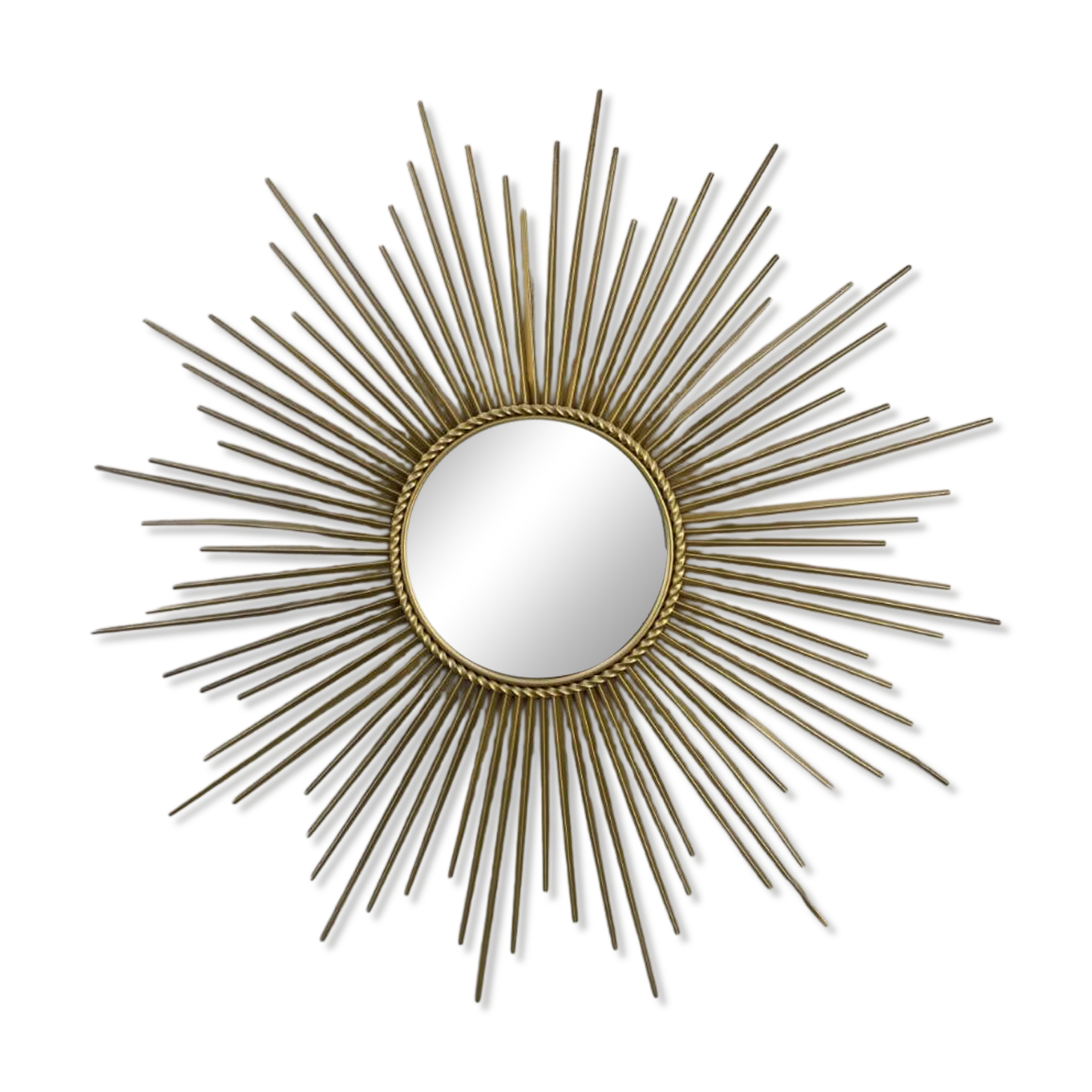 Large sun mirror Chaty Vallauris signed – 86 cm – 1950s/60s