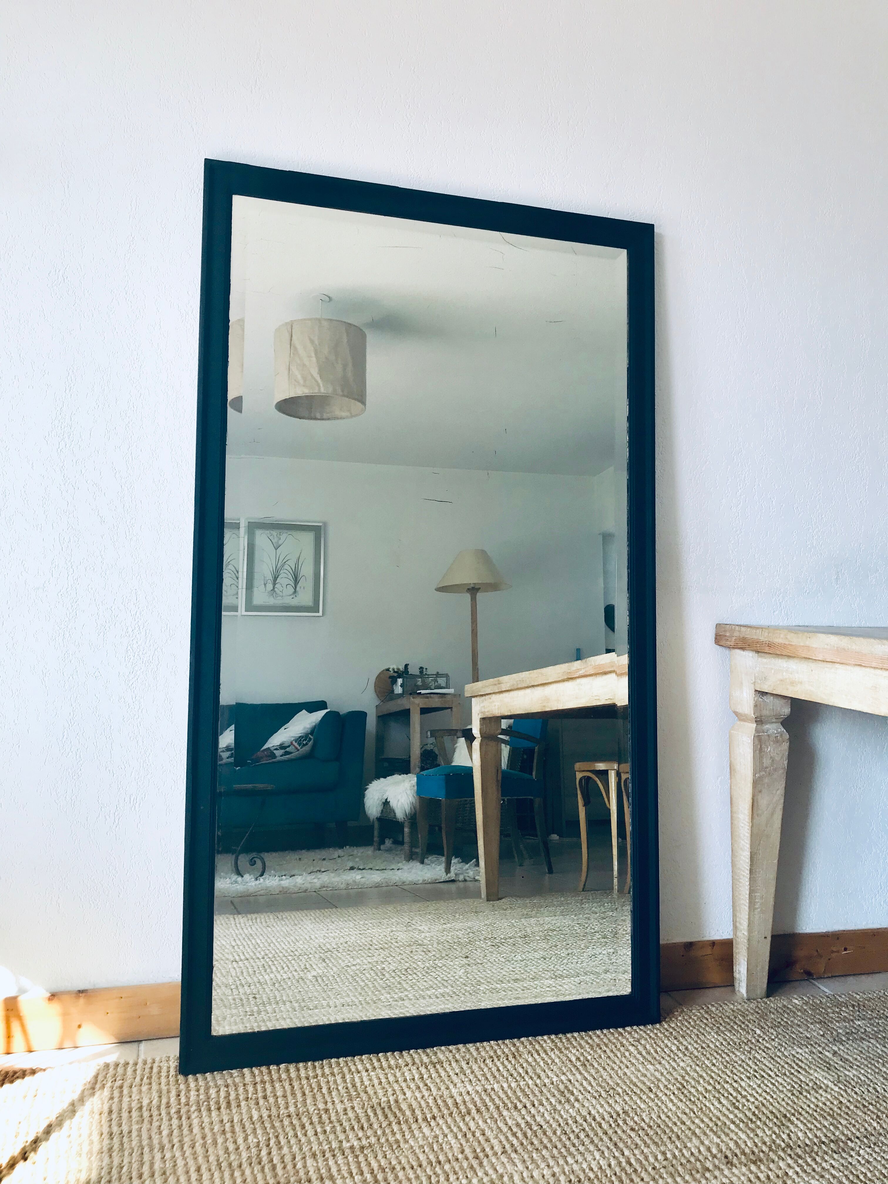 Rectangular beveled mirror 87x153cm