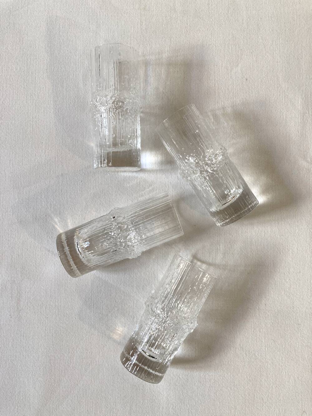 Four Niva shooter glasses by Tapio Wirkkala, 1970s.