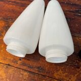 Set of 3 vintage ceramic bathroom lamps from Ifö of Sweden