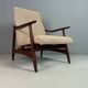 Danish teak armchair newly upholstered, 1960s