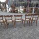 Chaises en acajou style Régence x 5
