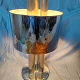 Vintage 1970s metal tubular lamp