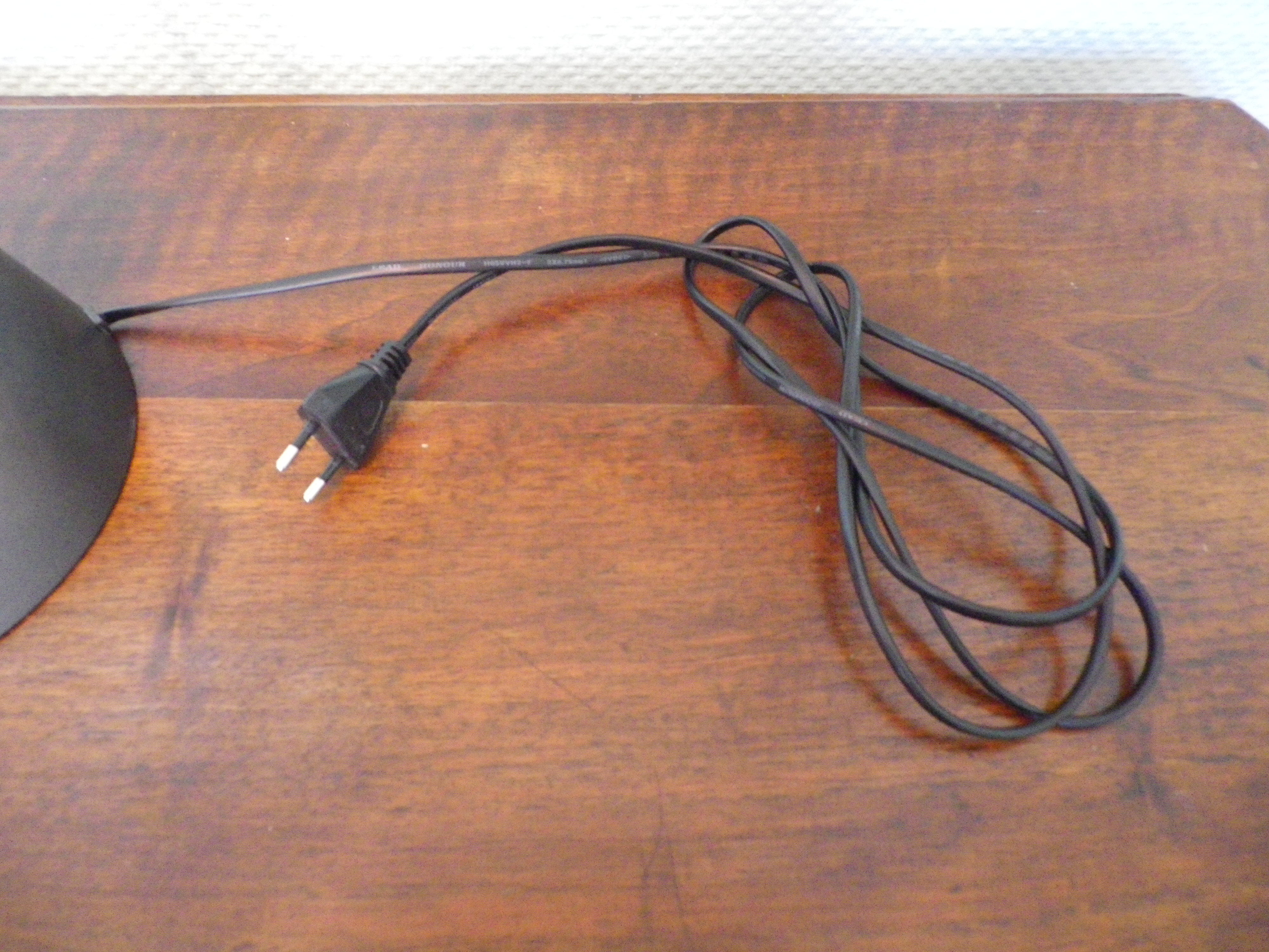 Table lamp, tiltable and adjustable, grey metal