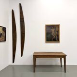 Restored pine farmhouse table