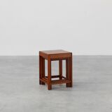 Set of 3 oak wood stacking tables in Art Deco style, France ca. 1925