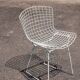 Chaise Wire blanche par Harry Bertoia pour Knoll