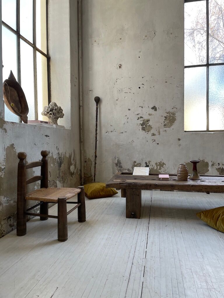 Brutally artisanal oak coffee table