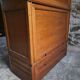 French modular secretary in oak with display case, 1950s.