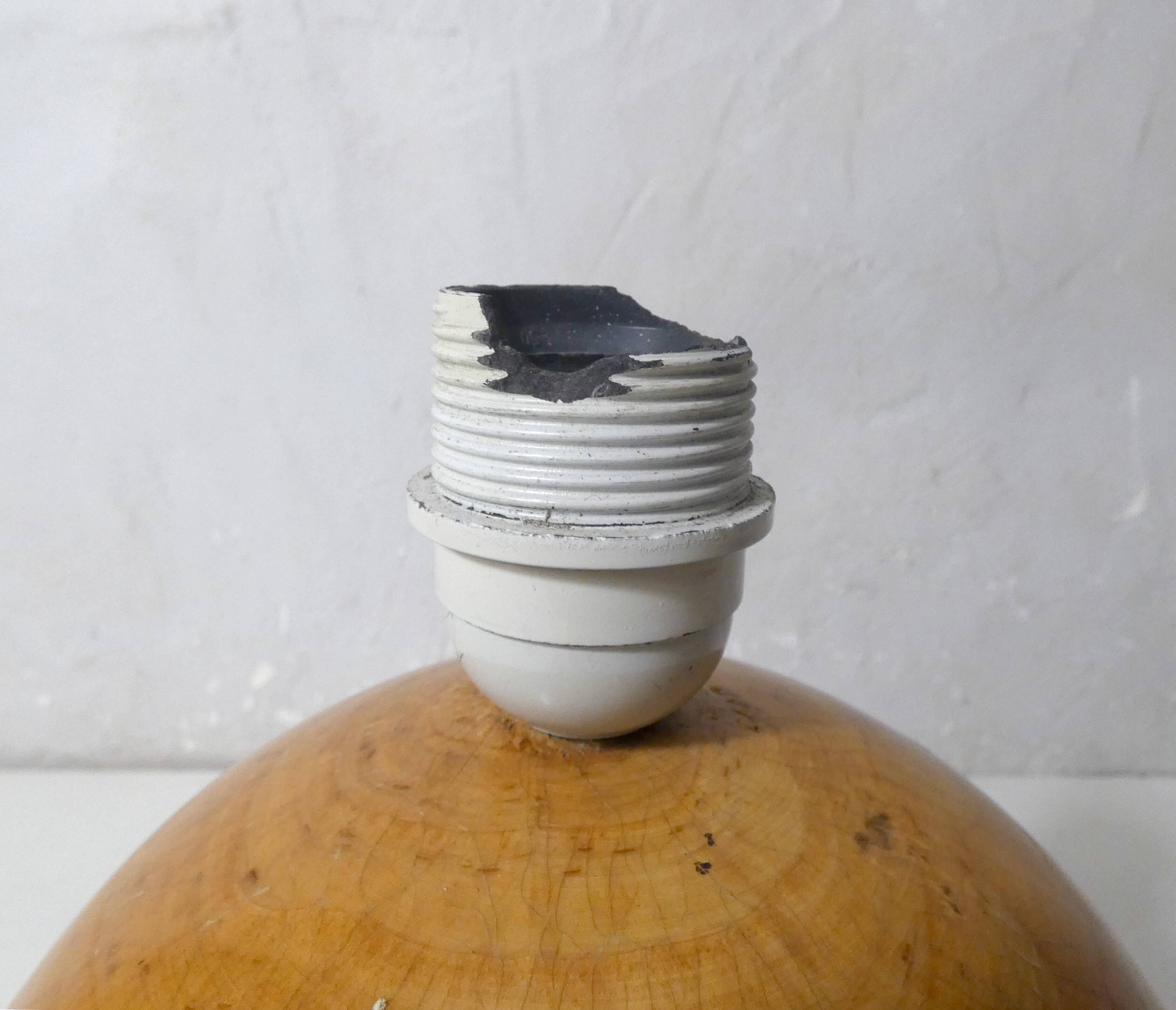 Mid-Century Wooden Desk Lamp IMT Italy Vintage design signed