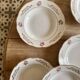 Set of 6 vintage soup plates model Marie-Laure de Gien