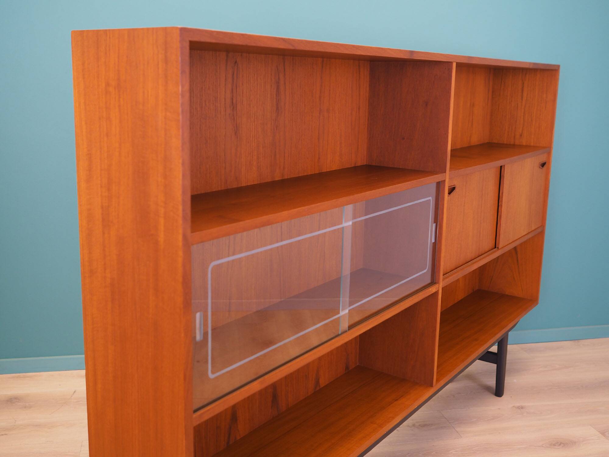 Teak bookcase, Danish design, 1970s, manufacturer: Clausen & Søn