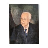 Portrait in oil on canvas
