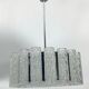 Set of two Mid-Century Murano glass element chandeliers. Italy 1960s