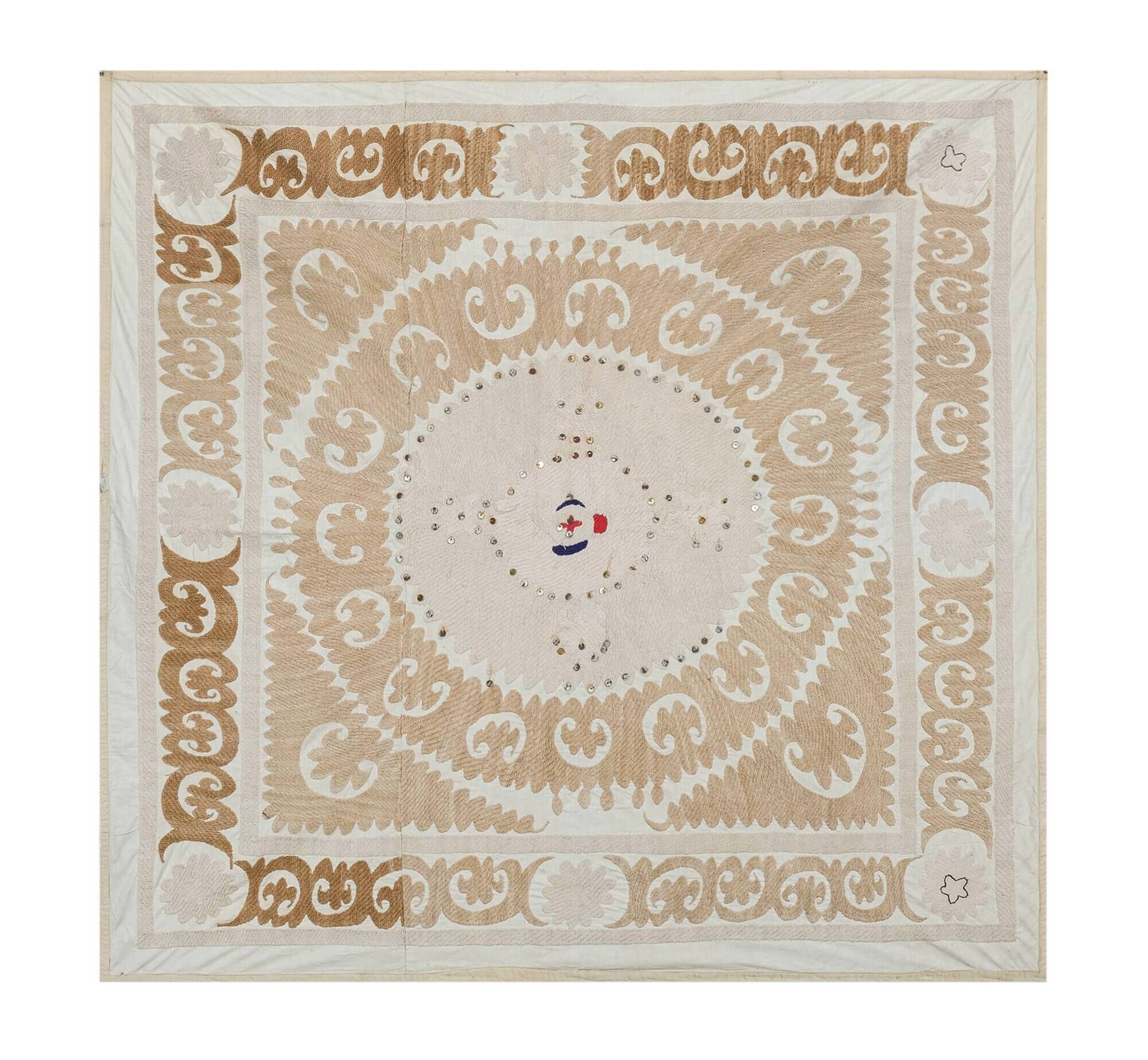 Tapis noué à la main, tapis turc vintage 130x136 cm