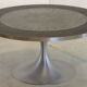 Tulip base mosaic design coffee table 'Lommersheim' vintage