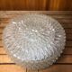 Old molded glass ceiling light + vintage metal support