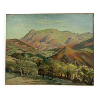 Vintage oil on canvas