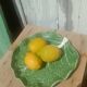 Vintage cabbage slipware plate