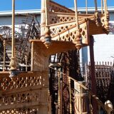 20th century cast iron spiral staircase