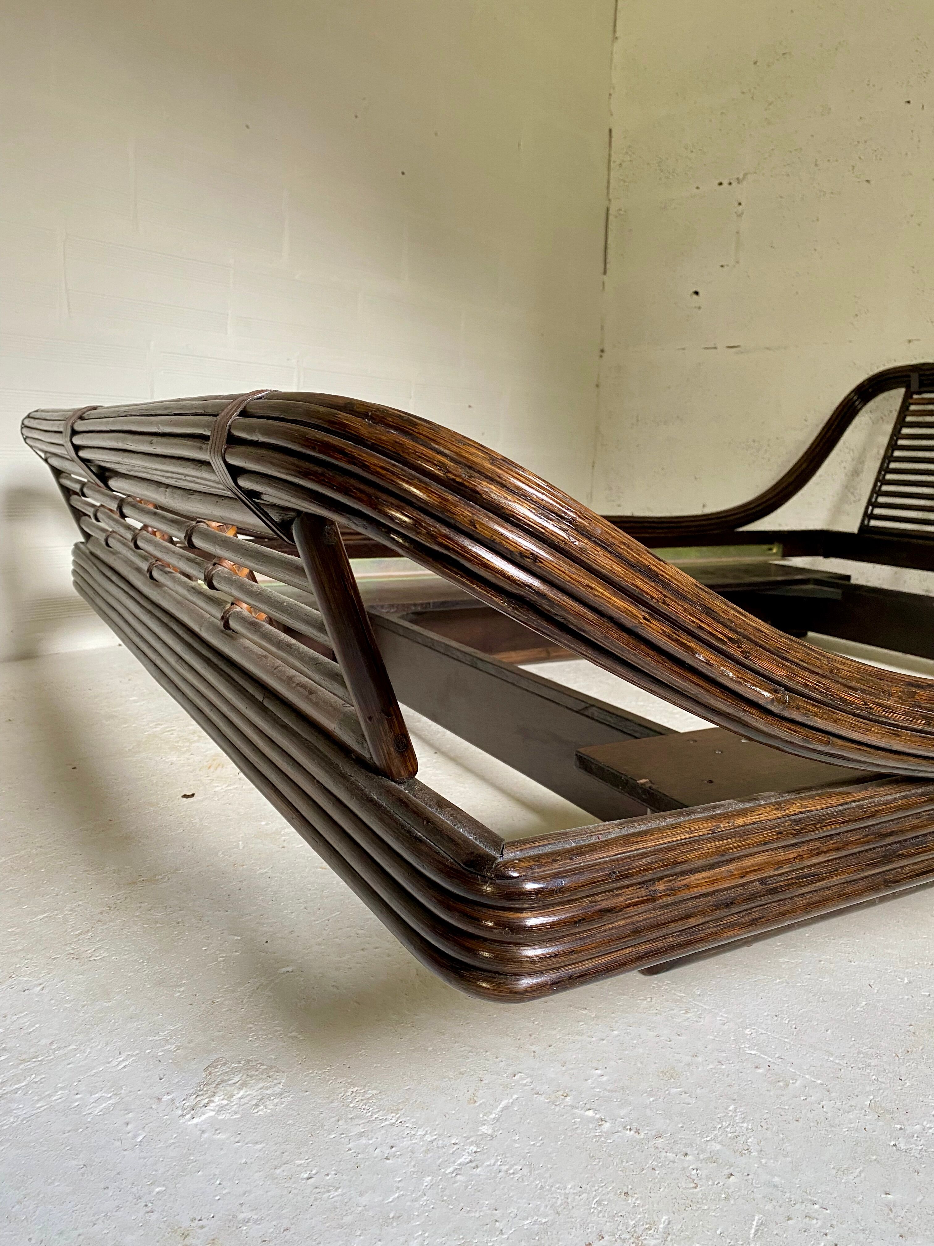 Vintage bamboo /rattan bed