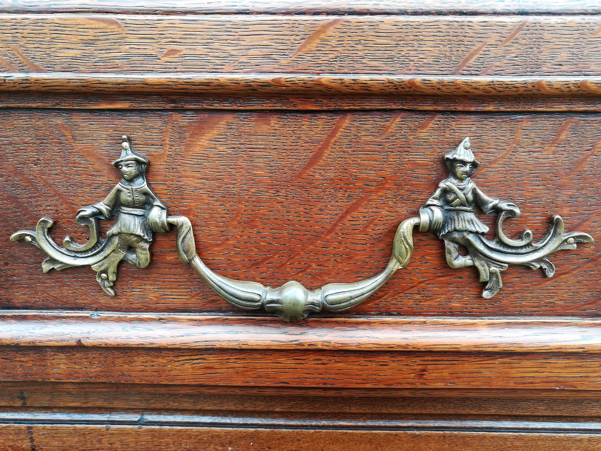 Louis XV style slope desk in oak