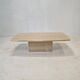 Italian coffee table in travertine, 1980s