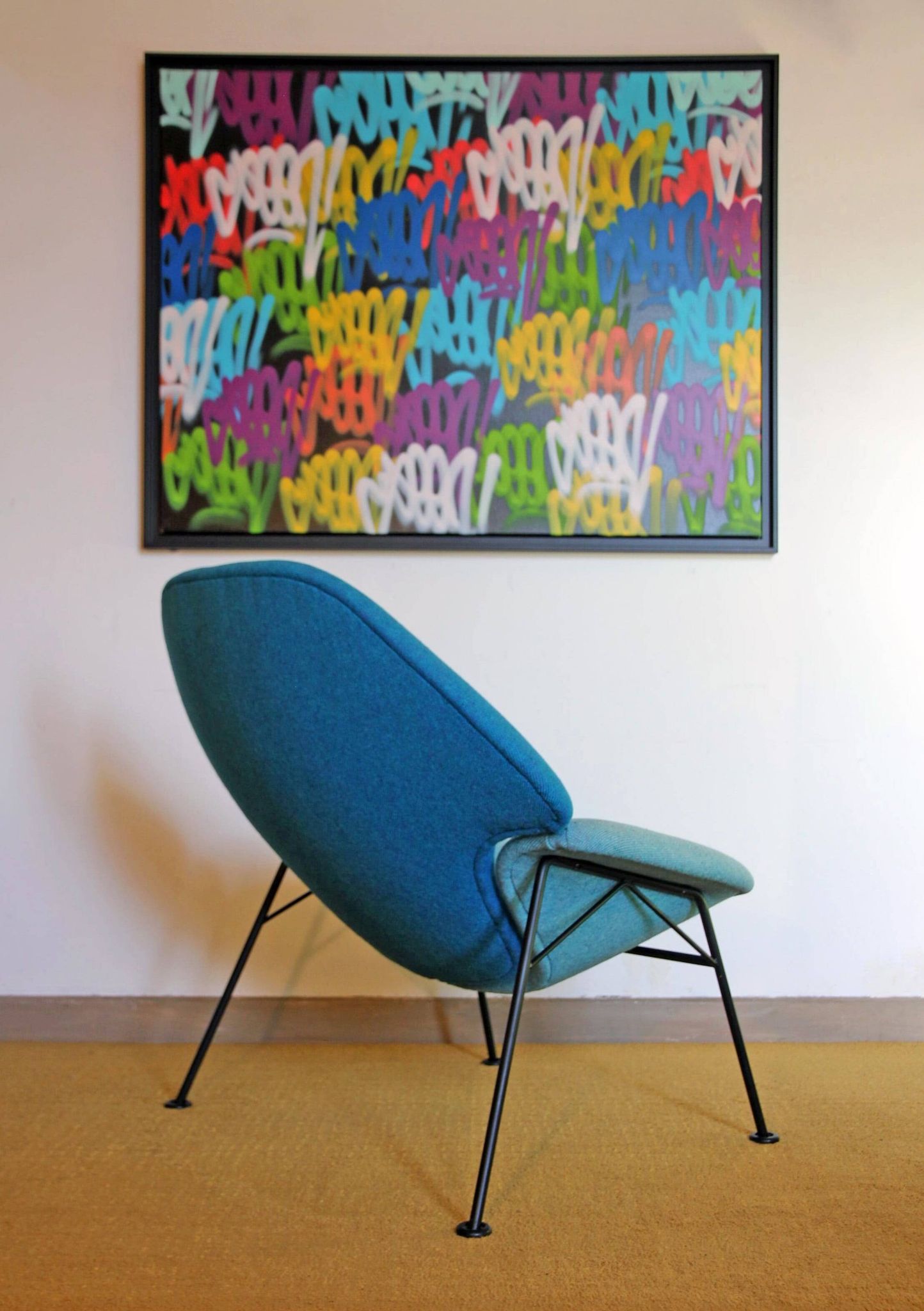 Model F555 armchair by Pierre Paulin, published by Artifort in the 1960s.
