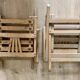 Set of 2 folding chairs for children from the 50s/60s