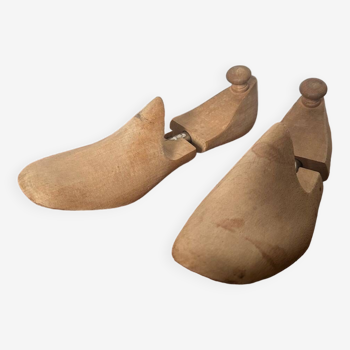 Pair of old wooden shoe trees