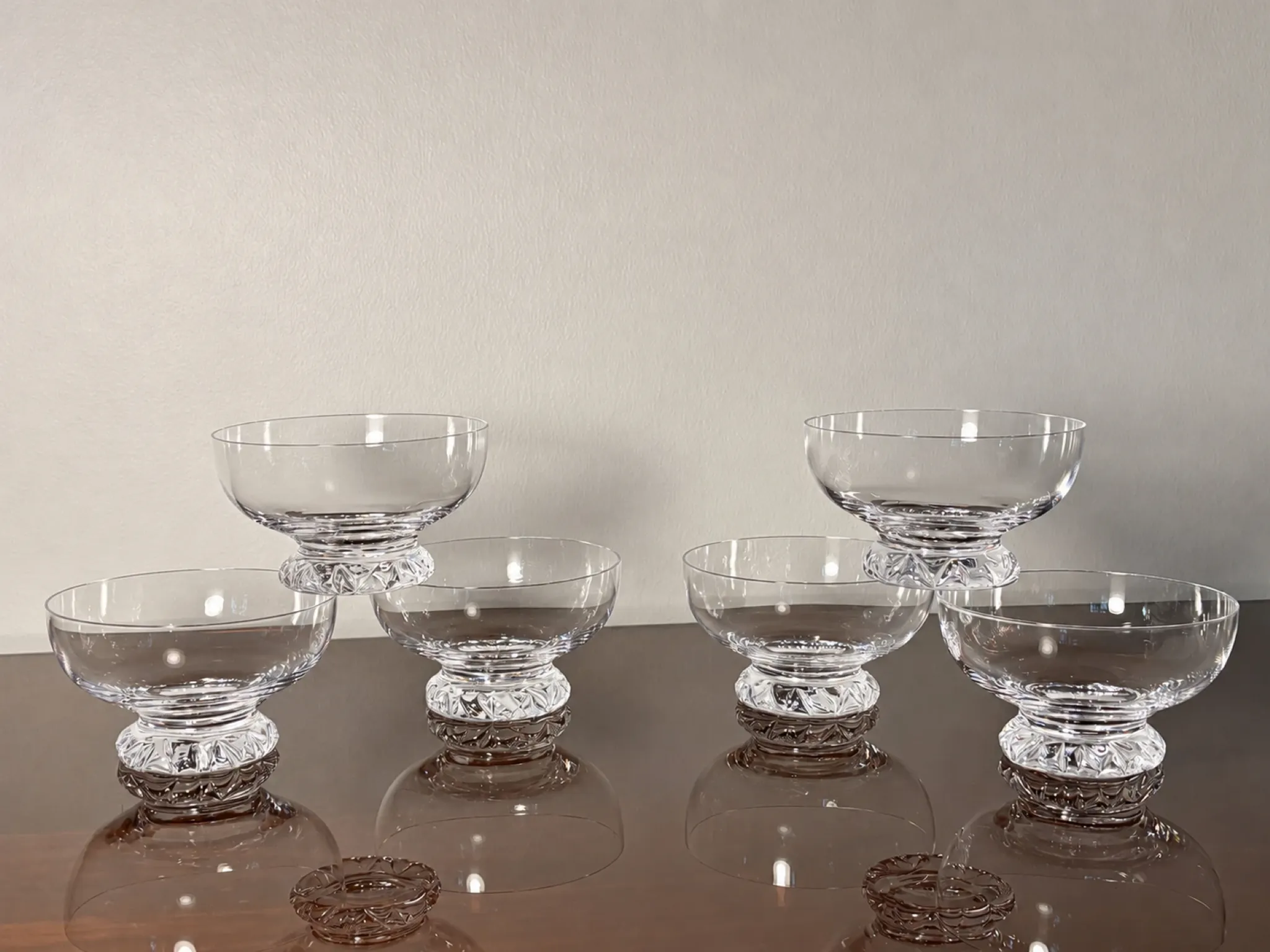 Verres à champagne 6p. Daum